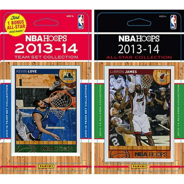 CandICollectables 2013TWOLVESTS NBA Minnesota Timberwolves Licensed 2013-14 Hoops Team Set Plus 2013-24 Hoops All-Star Set