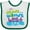 White and Green, variant on Inktastic Accountant Dad Best Cpa Boys or Girls Baby Bib