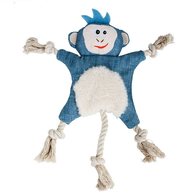 tamizeot Polyester Pet Toy For Dogs Squeaky And Soft For Hours Of Play Good Gift Squeaky Dog Soft Toy Dog Toy monkey 1Set