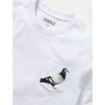 thumbnail image 2 of Staple Pigeon Men's T-Shirt Embroidered Logo Pocket Short Sleeve Tee in White (Small, White), 2 of 3
