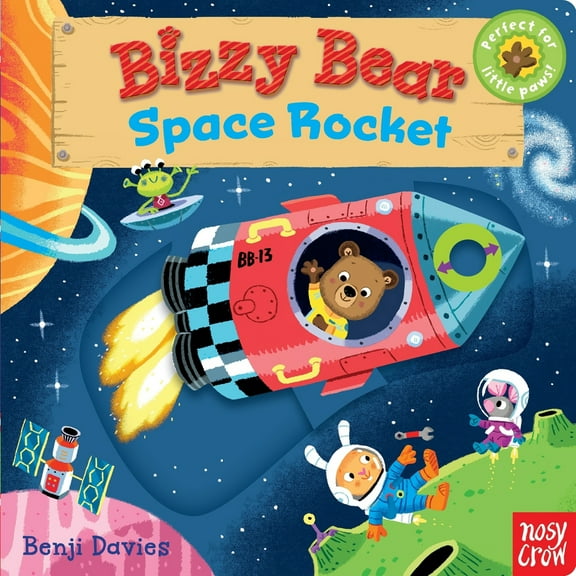 Pre-Owned Bizzy Bear: Space Rocket: (Interactive Outer Space Board Book for Toddlers - With Sturdy Tabs and Slides to Push and Pull) (Board book) 0763680036 9780763680039