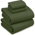 thumbnail image 1 of Cotton Sheets Crispy Cooling Percale Sheets for King Size Bed Breathable & Durable King Sheet Set es Deep Pocket Bed Sheets Fern Class Pieces, 1 of 9