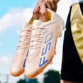 thumbnail image 4 of Yiomxhi Low-Top Soccer Cleats for Men, Adult Younth Lightweight Football Shoes with Ankle Support, Breathable Outdoor Turf Cleats for Training and Matches, Long Studs and Short Studs, 4 of 7