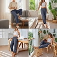 thumbnail image 4 of SUNBS Women Barrel Wide Leg Sweat Pants Soft Blend with Pockets Drawstring for Casual, 4 of 9