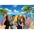 thumbnail image 4 of 7×5FT Summer Beach Backdrop Surfboard Luau Theme Backdrop Tropical Hawaii Island Background, 4 of 6
