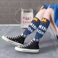 thumbnail image 3 of Lsque Sml Jeffy Printed Crew Socks Men's Women's LightWeight Thin Casual Calf Socks ,Knee High Socks,Cotton Socks, 3 of 9