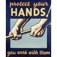 thumbnail image 2 of Muchley, Robert 15x18 White Modern Wood Framed Museum Art Print Titled - Protect your hands, 2 of 4