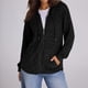thumbnail image 4 of Suéteres para Mujer, Sudaderas de Punto de Larga con Cremallera, Sudaderas Acanaladas, Sudaderas Casuales Holgadas con Bolsillo. Negro M, 4 of 9