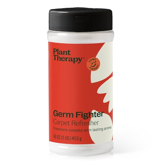 Plant Therapy Germ Fighter Carpet Refresher 16 oz Refreshes Carpets and Neutralize Odor, Aluminum-free