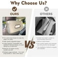 thumbnail image 6 of Noaman Car Tissue Holder for Backseat, Rectangular PU Leather Tissue Box Organizer for Cars, SUVs & Trucks, Beige, 6 of 6
