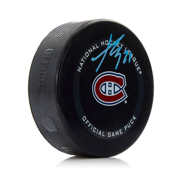 Kaiden Guhle Rondelle Officielle de Match des Canadiens de Montréal Signée