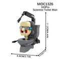thumbnail image 1 of Amyove Skibidi Toilet Building Blocks Cartoon Game Character Building Bricks For Kids Birthday Gifts Fans Collection, 1 of 9