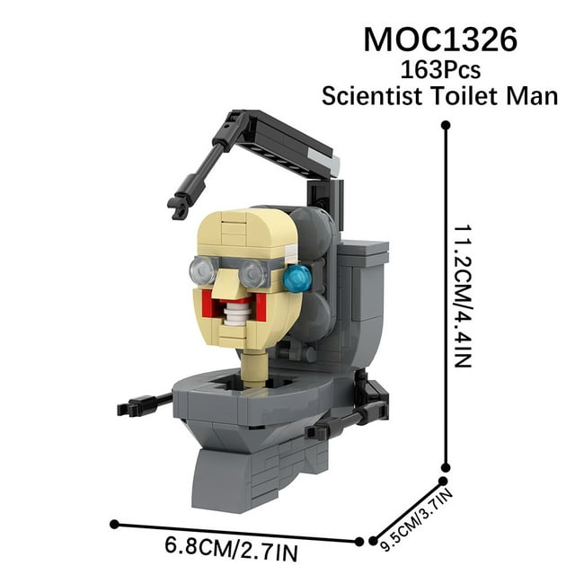 Amyove Skibidi Toilet Building Blocks Cartoon Game Character Building Bricks For Kids Birthday Gifts Fans Collection