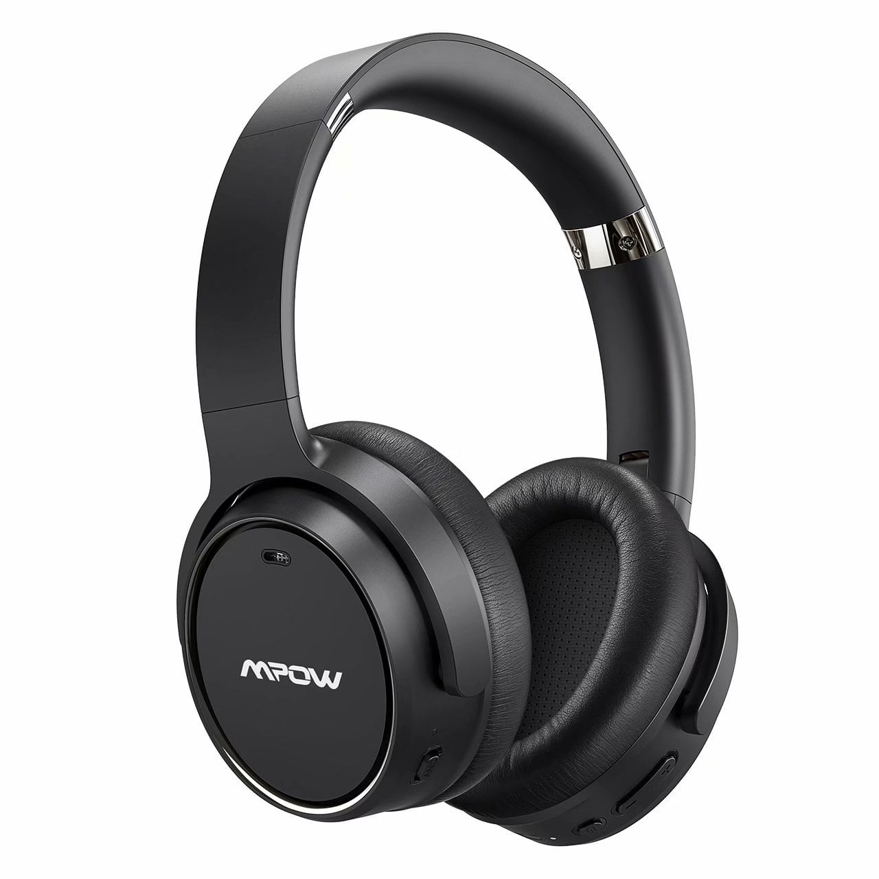 Mpow H12 Hybrid Active Noise Cancelling Headphones 2019 Version Soft Protein Earpads with Hi-Fi Deep Bass CVC 6.0 Microphone Bluetooth Headphones Over Ear 30H Playtime for TV Travel Work