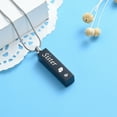 thumbnail image 4 of Constantlife Vertical Bar Sister Urn Necklace Simple Urn Pendant Commemorative Ashes Souvenir Men Women's Necklace Cremation Jewelry, 4 of 4