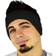 thumbnail image 5 of Unisex mujeres hombres calentador de oídos diademas de invierno polar térmico esquí orejeras estiramiento Spandex accesorios para bandas para el cabello (negro), 5 of 5