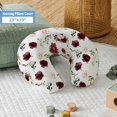 thumbnail image 5 of Kainsy Red Rose Highland Cow Crib Bedding Set, 3 Pcs, Flannel Blanket, Fitted Sheet, Nursing Pillow Cover, 30x40 inch, 5 of 5