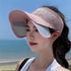 thumbnail image 4 of Sombreros de verano para mujer, sombrero plegable para el sol, visera de flores y perlas, gorra flexible para mujer, béisbol informal al aire libre, negro Rojo Verde Cocina, Decoración y Otros, 4 of 5