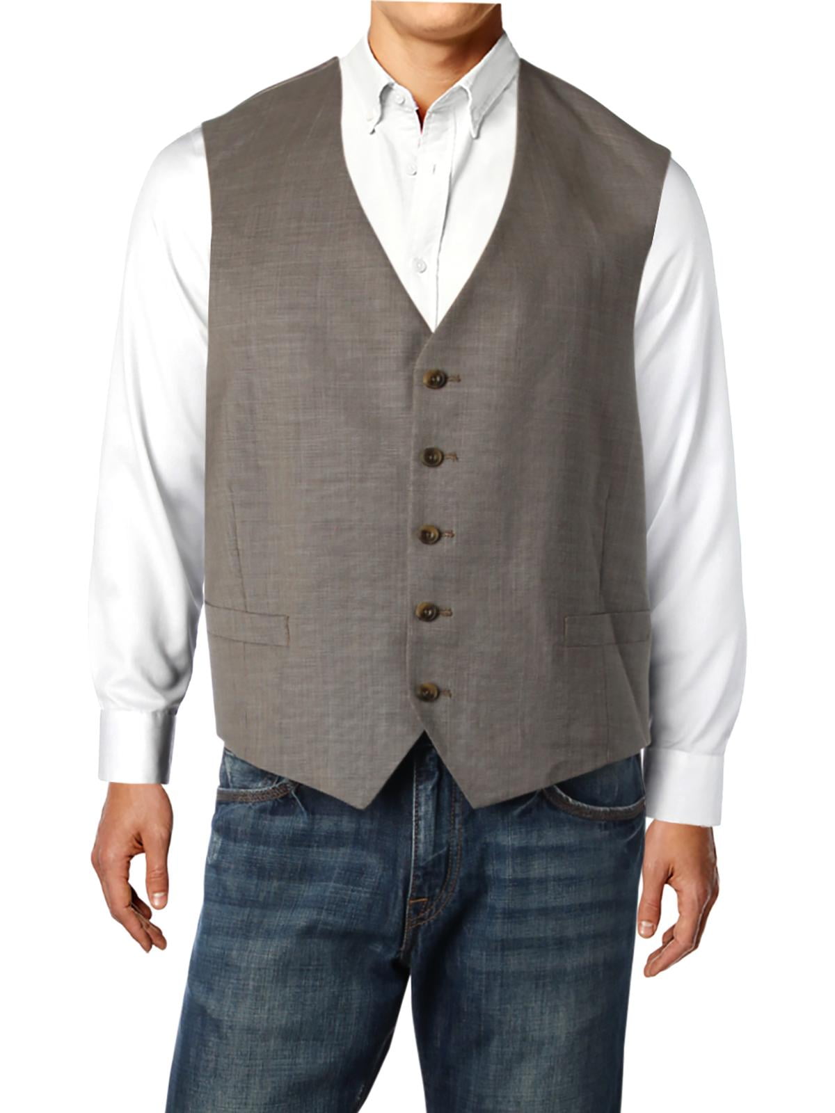 michael kors vest mens brown