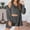 Set-377Dark Gray, variant on LEWKW Women's 3 Piece Outfits Fuzzy Sherpa Fleece Cami Top with Shorts And Open Front Cardigan Set Warm Cozy Lounge Matching Sets Fluffy Sleepwear Outfits
