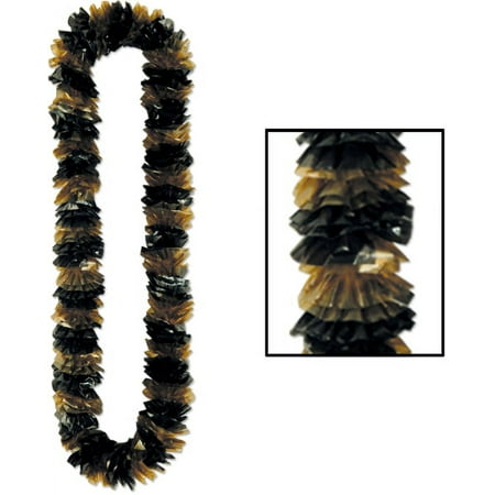 Ddi Soft-Twist Black & Gold Poly Leis (pack Of 400)