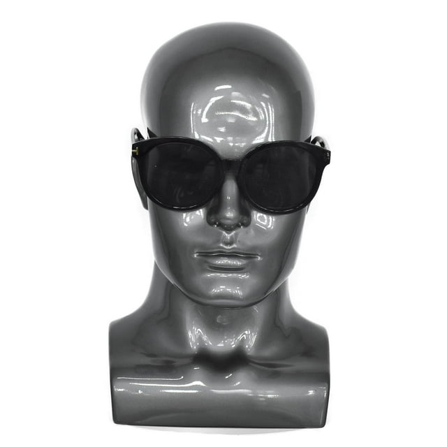 Langgg PVC Male Mannequin Head Display Head Mannequin Display Wig Head Stand Gray