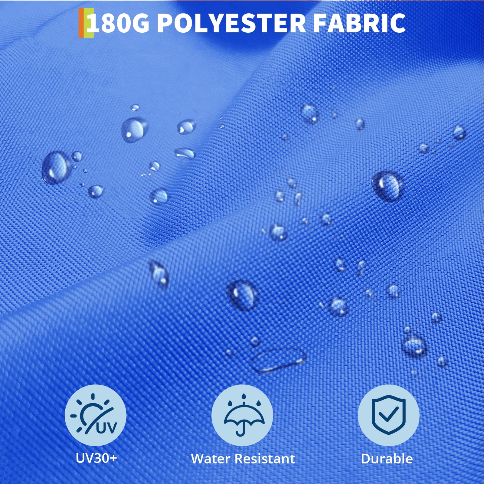 10 Ft Patio Umbrella With Solar Lights, 8 Sturdy Ribs, Table Umbrella with Push Button Tilt and Crank, UV Protection Waterproof, for Garden, Backyard, Poolside