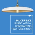 thumbnail image 4 of 48167LCB-CI Hinkley Lighting Sadie - 12W 1 LED Pendant-6.25 Inch Tall and 18 Inch Wide-Lacquered Brass/Chalk White Finish, 4 of 12