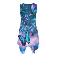 thumbnail image 7 of Yuyamidu Matching Hawaiian Outfits for Couples Mens Hawaiian Shirt Butterfly Shirt Casual Midi Dress for Women Sleeveless Mens Tropical Button Down Shirt Asymmetrical Dress, Size L, 7 of 7