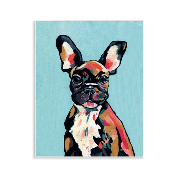 Stupell Industries French Bulldog Modern Animals Painting Unframed Art Print Wall Art, 11 x 14
