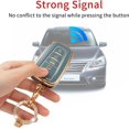 thumbnail image 3 of Key Fob Cover Compatible with Toyota Camry RAV4 Highlander Avalon C-HR Prius Corolla GT86 2018-2026 Keychain Case Holder Protector,Blue, 3 of 6