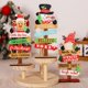 thumbnail image 2 of Adorno de árbol de Navidad de escritorio, placa de madera con texto en inglés "Merry Christmas", decoración navideña 2024 para el hogar, regalo de Año Nuevo 2024, 2 of 5