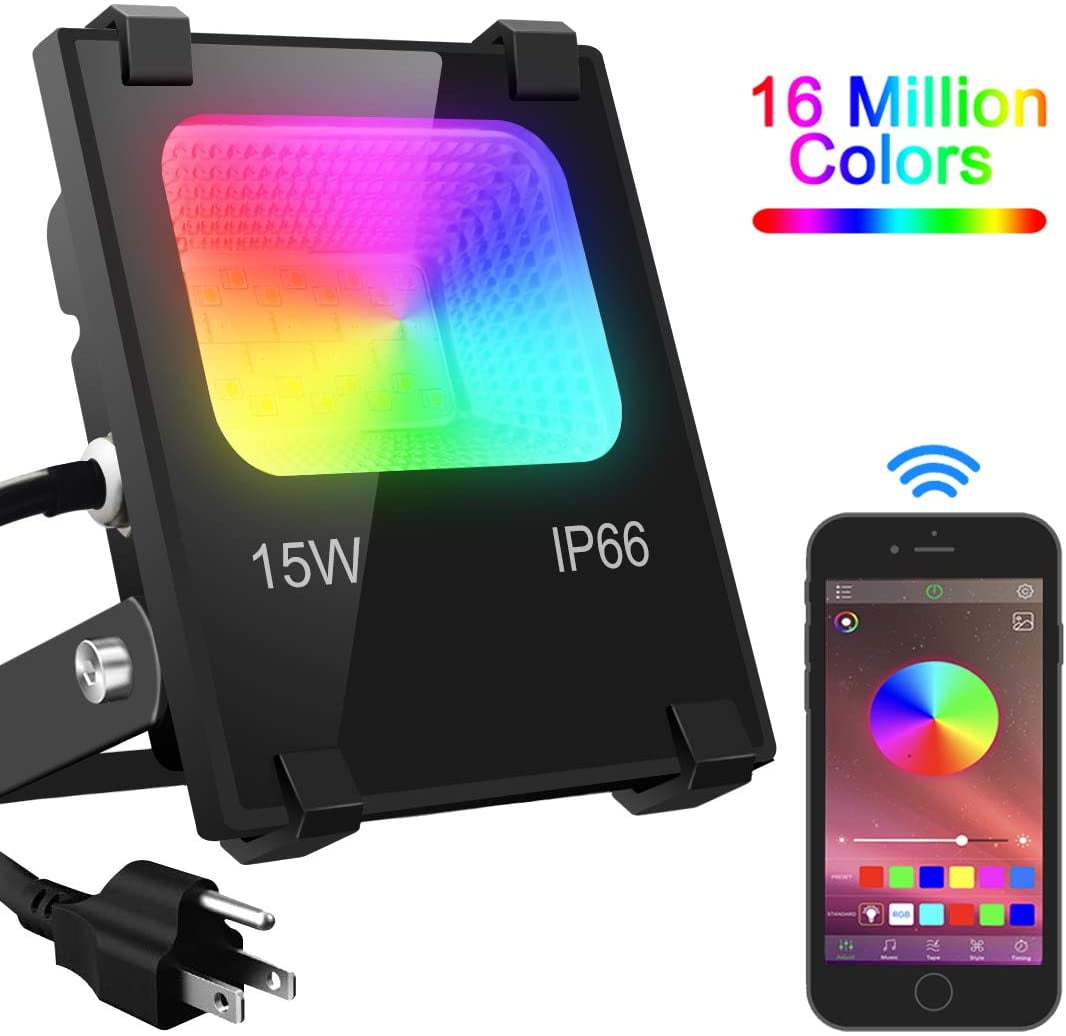 D Flood Light 100W Equivalent, Outdoor Color Changing Led Stage