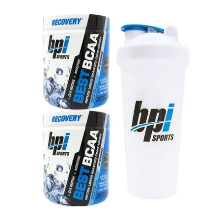 BPI Sports Best BCAA Branched Chain Amino Acids Pack of Two 30 Servings Arctic Ice with Official BPI (Bpi Best Bcaa Rainbow Ice)