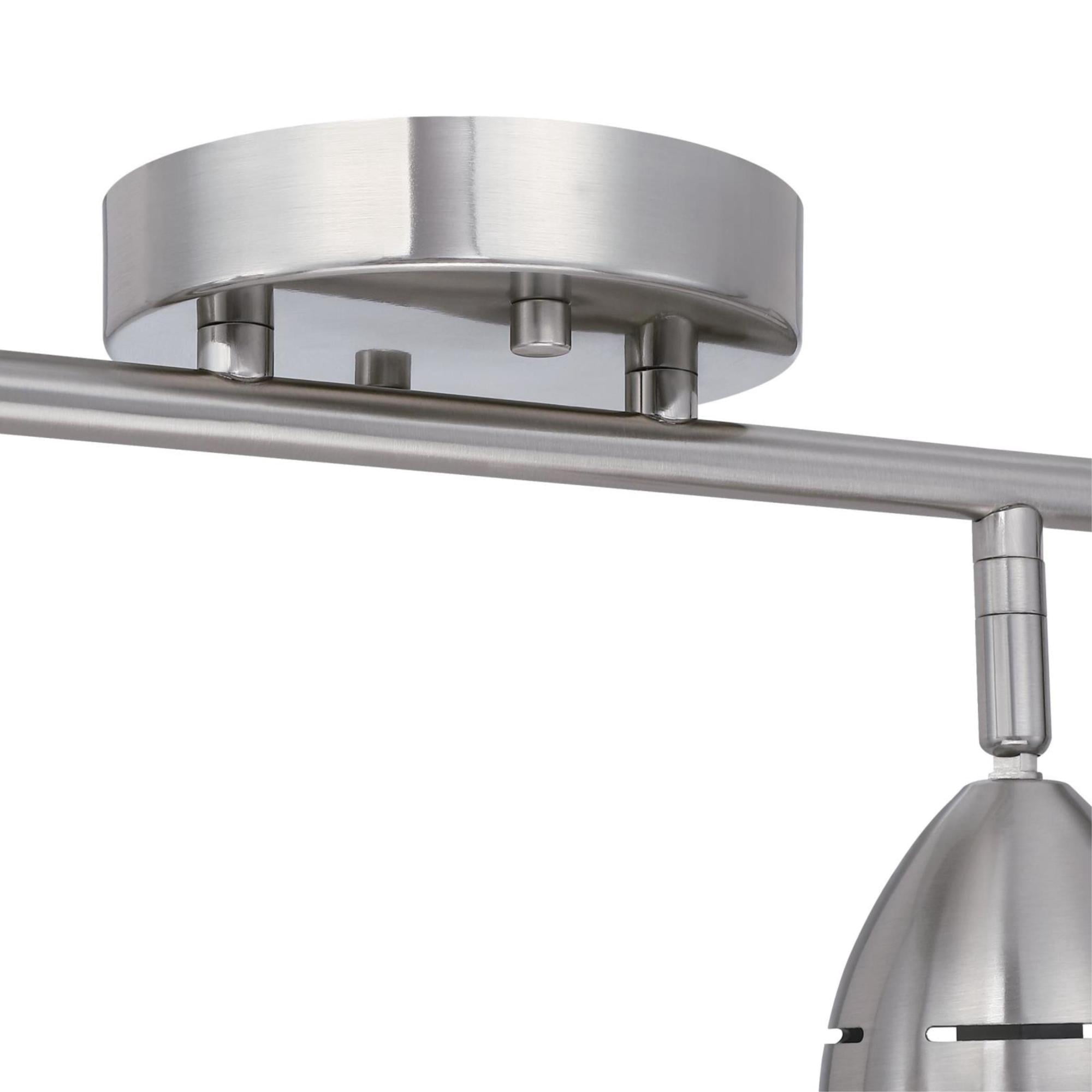 Westinghouse Lighting 6129500 Borgata Four Light LED Track Light Kit, Brushed Nickel