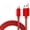 red, variant on Durable Nylon Braided Fast Charging Cable – Compatible with IPhone/iPad/iPod