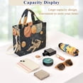 thumbnail image 5 of FORMRS Womens Corduroy Tote Bag Crossbody Shoulder Handbag with Pocket, Retro Watercolor Planet, 5 of 7