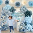 thumbnail image 3 of Decoraciones de cumpleaños Aurasys, decoración azul para fiestas para bebés niños y niñas, 3 of 6