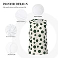 thumbnail image 3 of Honeii Abstract Green Polka Dot print basktball shirt for men and women, Unisex basketball jersey for Theme party-3X-Large, 3 of 6