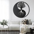 thumbnail image 3 of Arte de pared de metal, arte de pared de metal del árbol de la vida, letrero familiar de árbol de metal, decoración de pared, decoración del hogar, idea de regalo perfecta, 2828 cm, 3 of 3