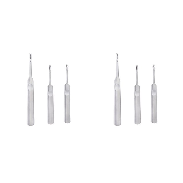 Yuarrent Groover de costura en forma de U V, 3 uds., herramienta para manualidades DIY, Kit de herramientas para peletería con borde de cuero para mano 9.5 cm 2piezas Yuarrent CBP103236