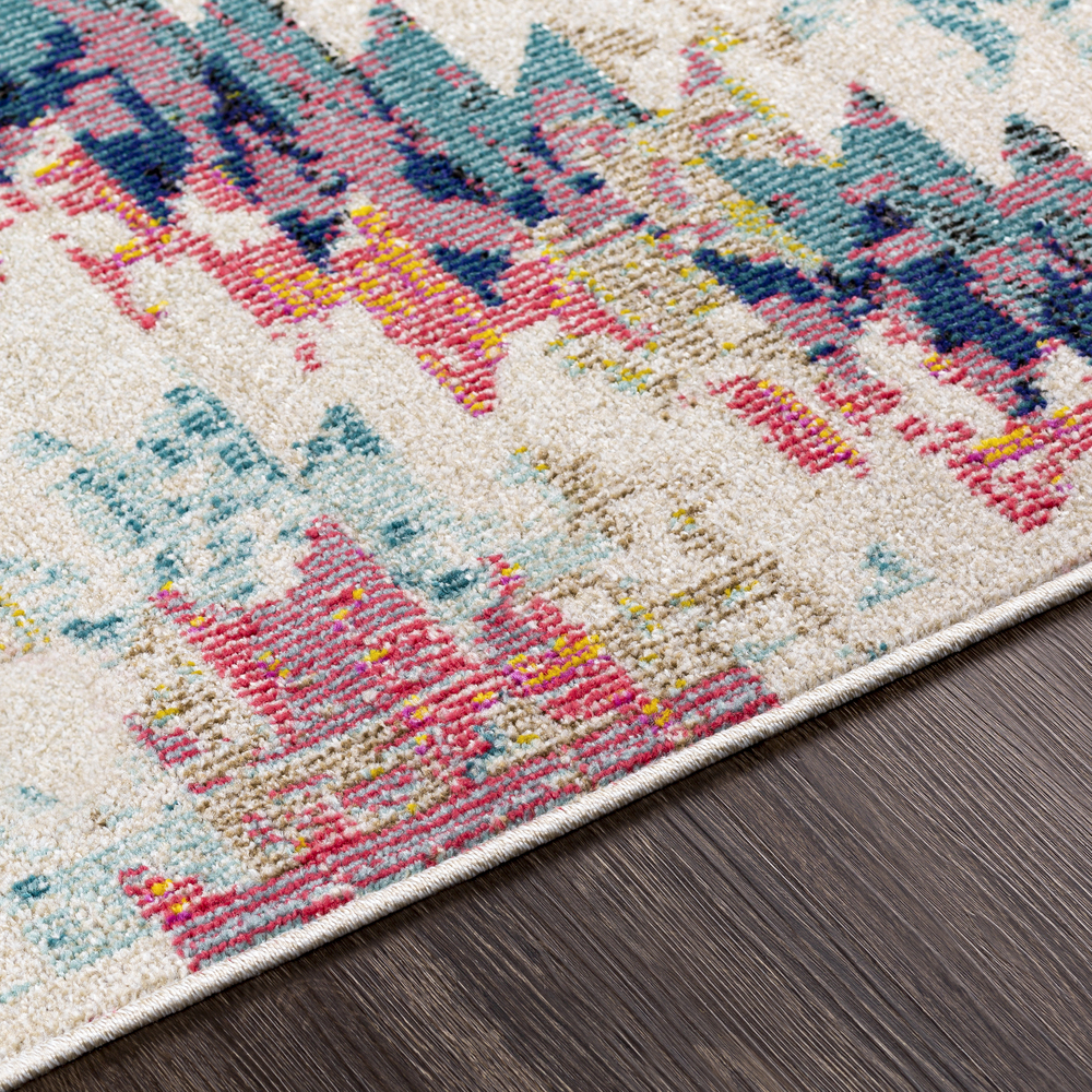 Livabliss Area Rugs for Living Room, 4x6 Anika Rustic White Rug, Bedroom Dining Room Home Decor Stain Resistant Carpet (3'11" x 5'7")