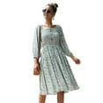 thumbnail image 1 of Summer Dresses for Women Maxi Dress Dropped Shoulder Floral Long Sleeve Dress, 1 of 6