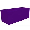 thumbnail image 1 of gWHome 6 ft Fitted Polyester Tablecloth Rectangular Table cover Wedding Banquet Party (Purple, 6 ft), 1 of 1