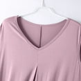 thumbnail image 4 of Fanxing Womens Nightgown Built in Bra Sleepwear Sleeveless Sleep Shirt V Neck Lace Nightshirts Purple,L, 4 of 6