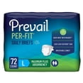 thumbnail image 3 of Prevail Per-Fit Adult Heavy Absorbency Brief, Large, 72 Ct, 3 of 8