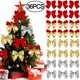 thumbnail image 2 of Lazo de Navidad de 12/36 piezas para el hogar, adornos de árbol de Navidad, color rojo, dorado, suministros de decoración de Año Nuevo 2024, 2 of 4