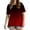 Red womens tops, variant on pimelu Womens Tops Summer Tops Loose Fit Side Slit Irregular Swing Hem Shirts Summer Trendy Gradient Print Tee Tops Girls Round Neck Short Sleeve Tunic Top