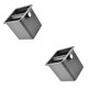 thumbnail image 1 of Kearding Cubo de polvo de café de cocina antideslizante, máquina herramienta de plástico Negro 0.95L 2piezas, 1 of 4