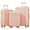 Cherry Pink, variant on Euroco 3 Piece Luggage Sets,ABS Hardside Suitcase Set with TSA Lock and Spinner Wheels,Lightweight Travel Luggage set (20"/24"/28") for Men Women,Gray
